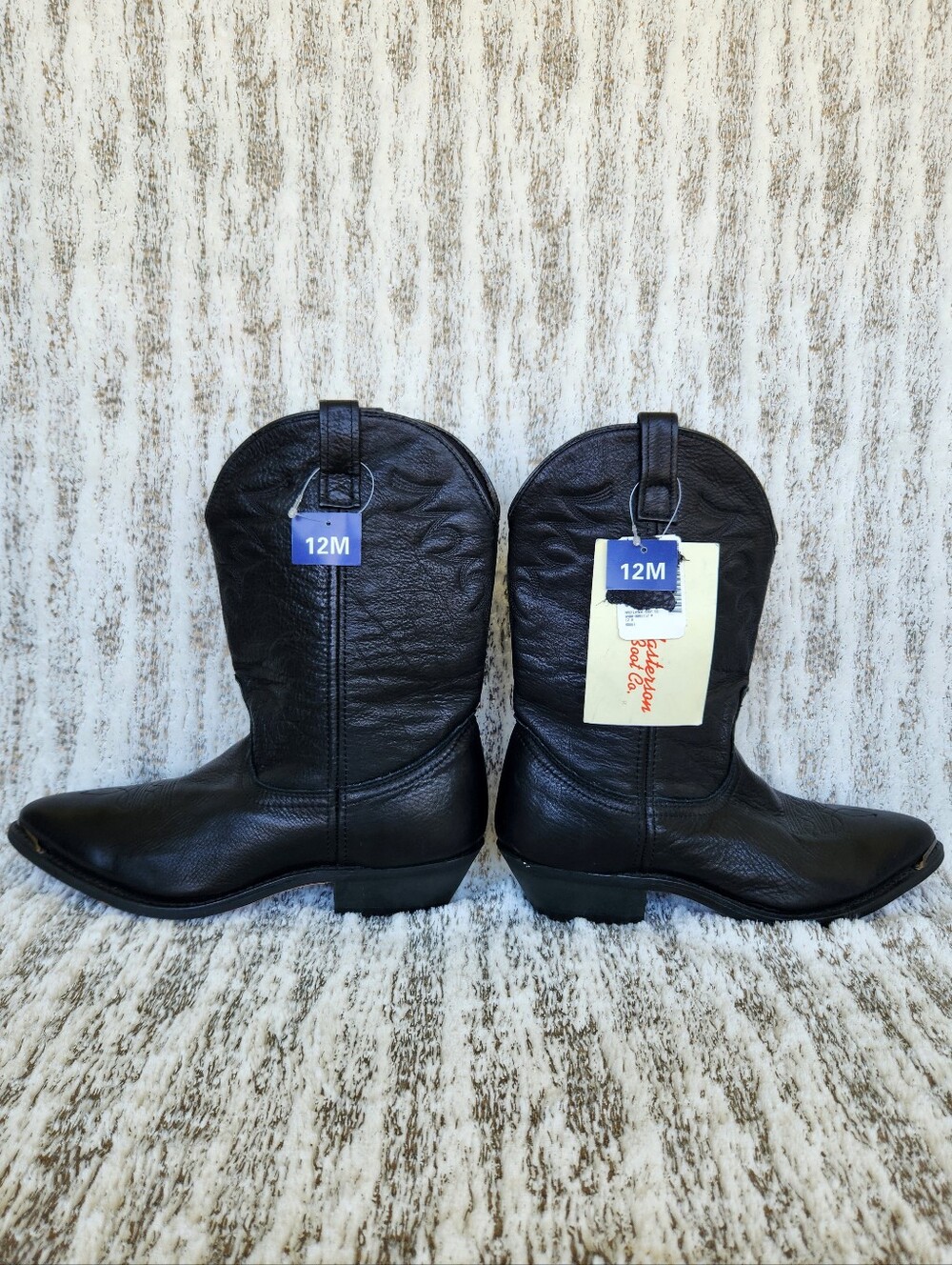 NWT Masterson Western Cowgirl Boots Black Leather #RB887 | Women's Size 12 - Picture 6 of 11